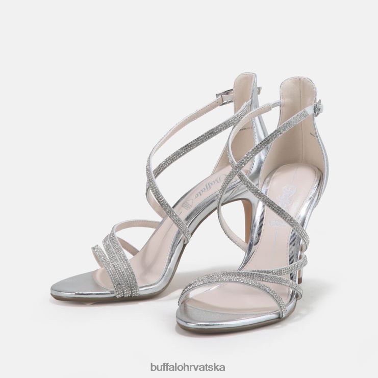 srebro Buffalo makai 2 veganska sandala s petom |sandale TDD6T493